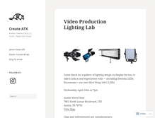 Tablet Screenshot of createatx.com